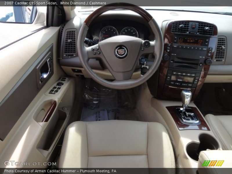 White Diamond / Cashmere 2007 Cadillac CTS Sport Sedan
