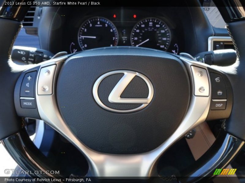 Starfire White Pearl / Black 2013 Lexus GS 350 AWD