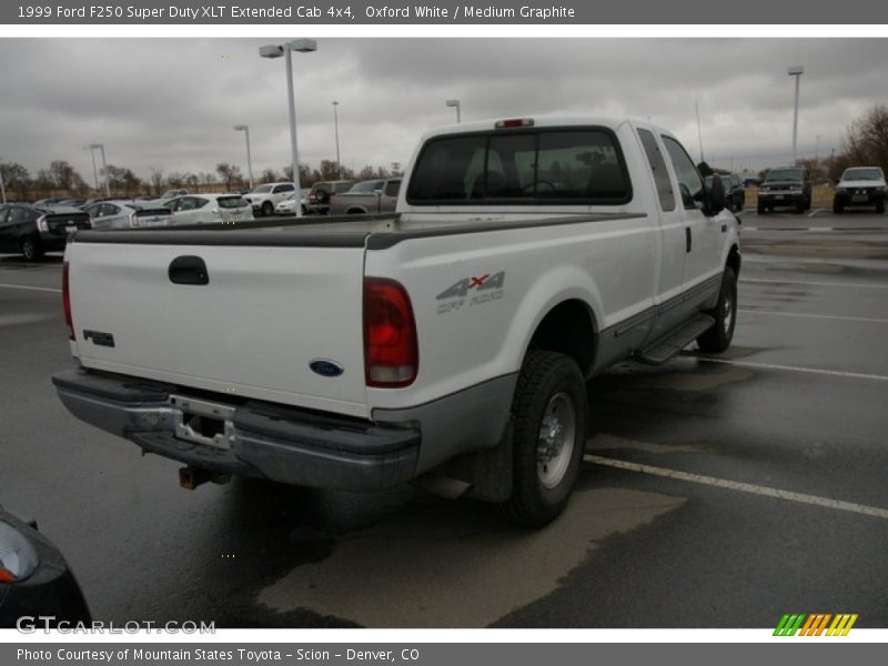 Oxford White / Medium Graphite 1999 Ford F250 Super Duty XLT Extended Cab 4x4