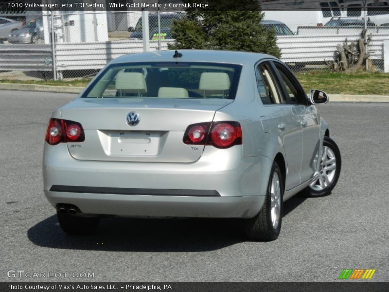 White Gold Metallic / Cornsilk Beige 2010 Volkswagen Jetta TDI Sedan