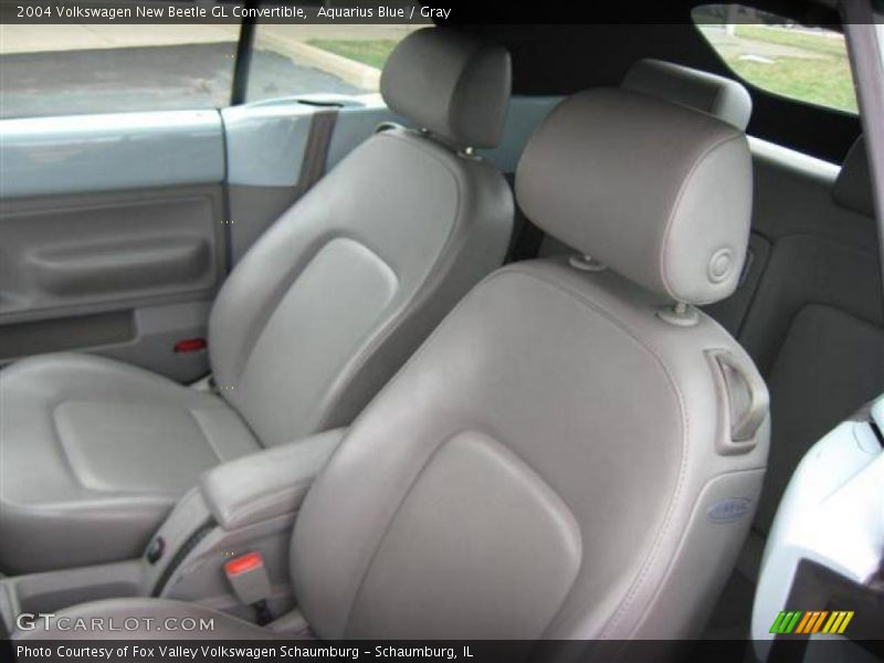Aquarius Blue / Gray 2004 Volkswagen New Beetle GL Convertible