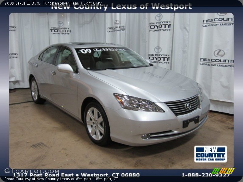 Tungsten Silver Pearl / Light Gray 2009 Lexus ES 350