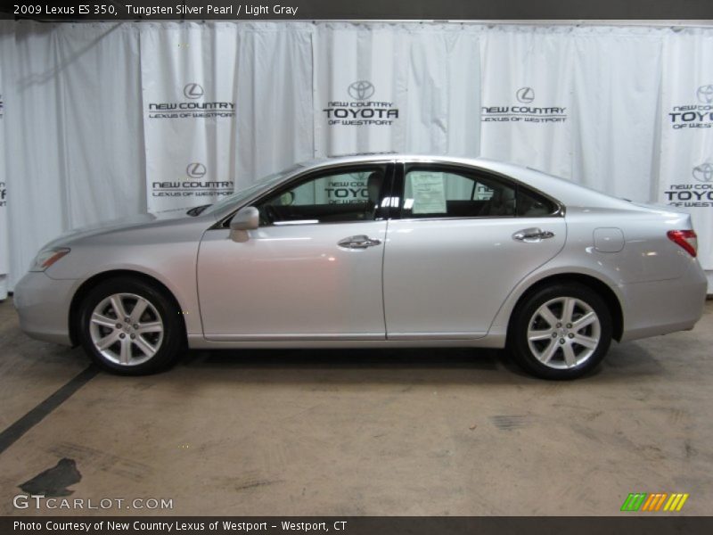Tungsten Silver Pearl / Light Gray 2009 Lexus ES 350