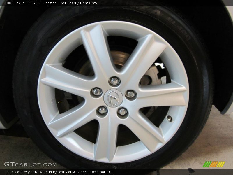 Tungsten Silver Pearl / Light Gray 2009 Lexus ES 350