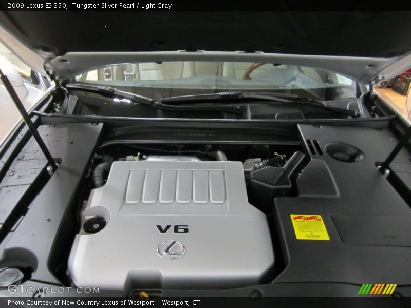 Tungsten Silver Pearl / Light Gray 2009 Lexus ES 350