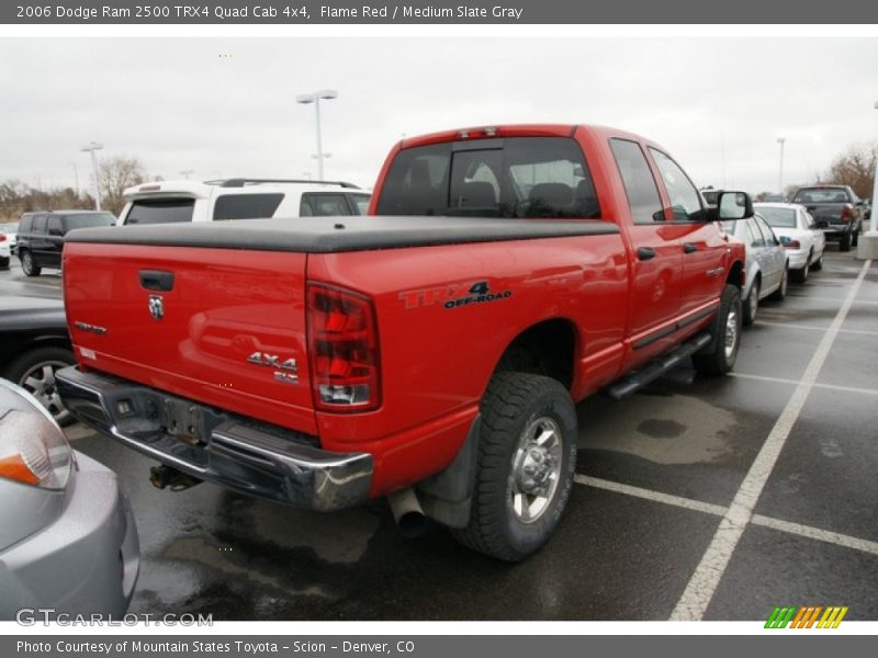 Flame Red / Medium Slate Gray 2006 Dodge Ram 2500 TRX4 Quad Cab 4x4