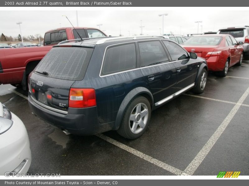 Brilliant Black / Platinum/Saber Black 2003 Audi Allroad 2.7T quattro