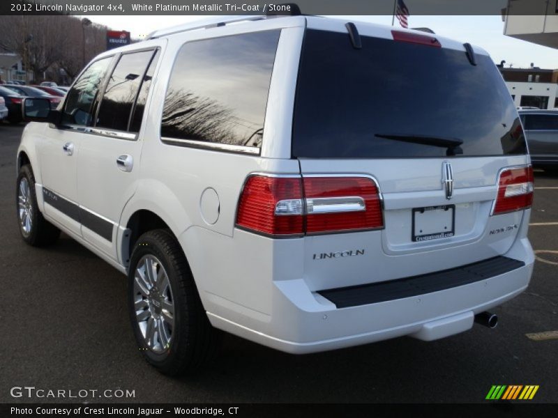 White Platinum Metallic Tri-Coat / Stone 2012 Lincoln Navigator 4x4