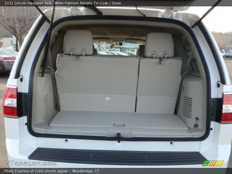 White Platinum Metallic Tri-Coat / Stone 2012 Lincoln Navigator 4x4