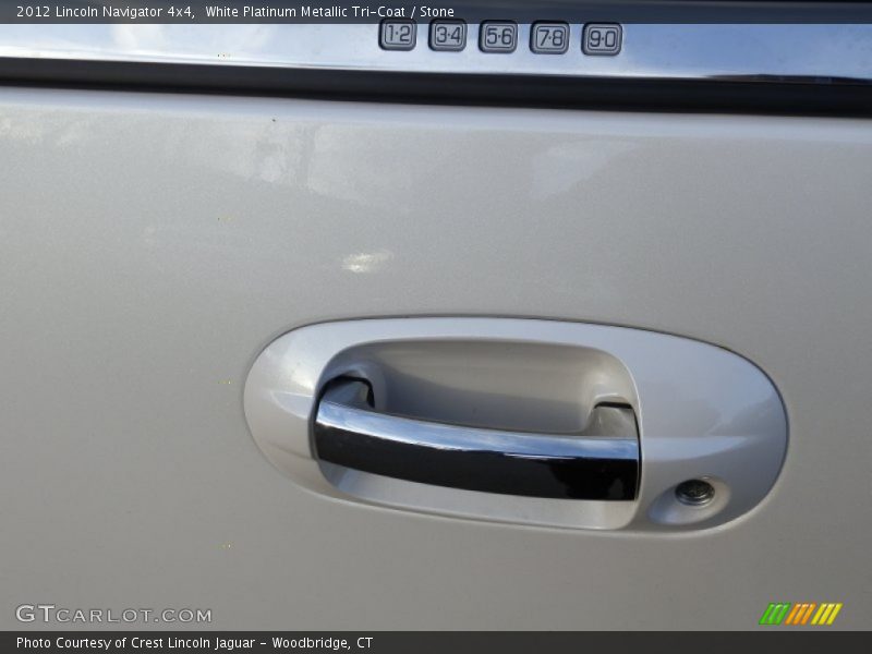 White Platinum Metallic Tri-Coat / Stone 2012 Lincoln Navigator 4x4