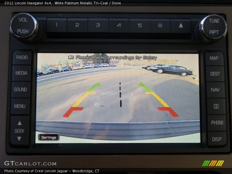 White Platinum Metallic Tri-Coat / Stone 2012 Lincoln Navigator 4x4
