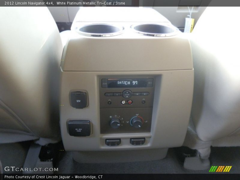 White Platinum Metallic Tri-Coat / Stone 2012 Lincoln Navigator 4x4