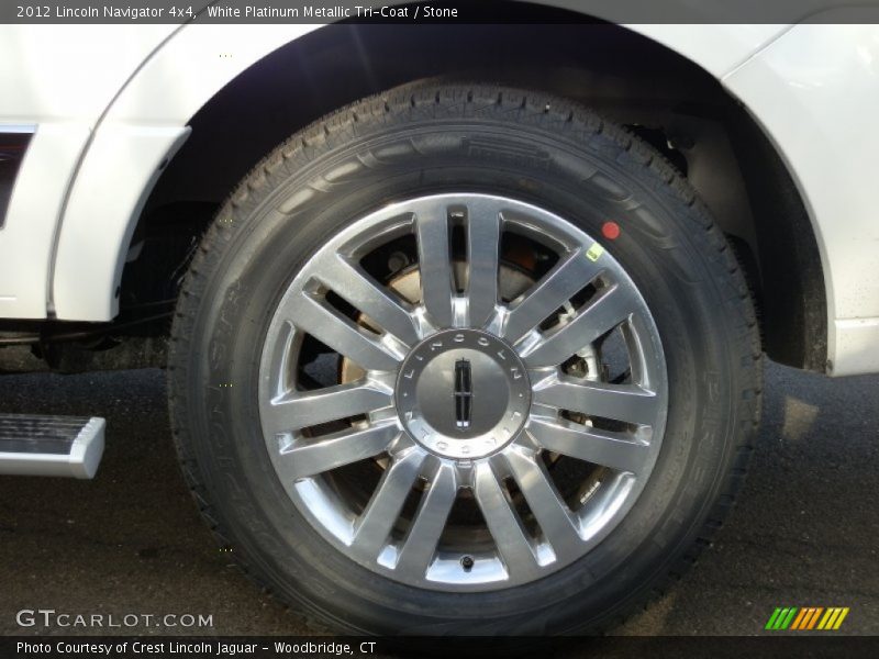 White Platinum Metallic Tri-Coat / Stone 2012 Lincoln Navigator 4x4