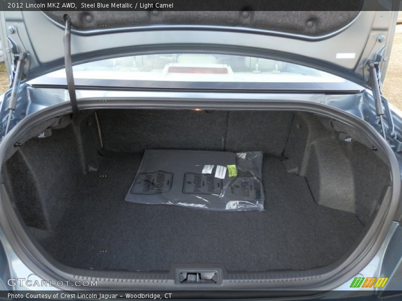 Steel Blue Metallic / Light Camel 2012 Lincoln MKZ AWD