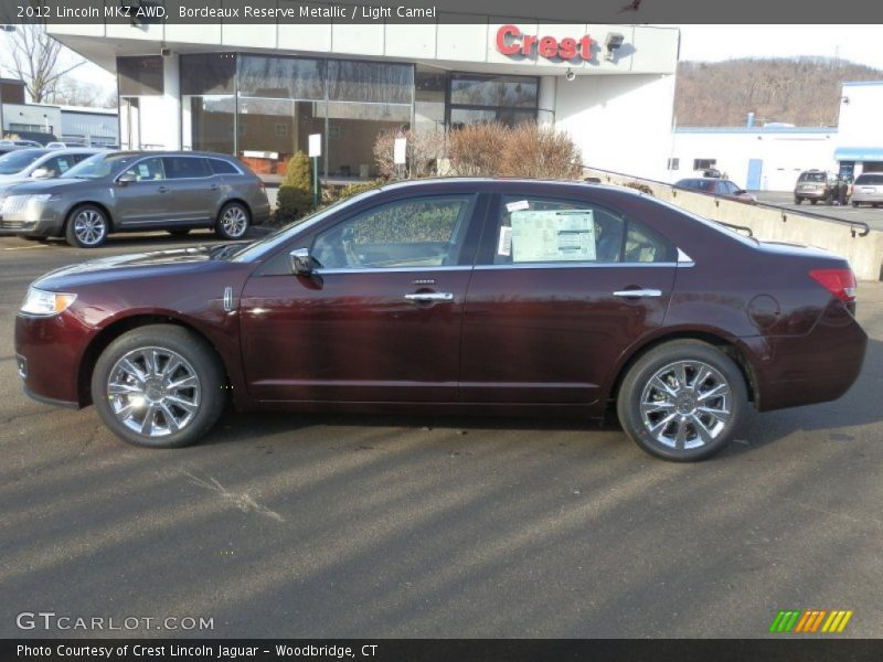 Bordeaux Reserve Metallic / Light Camel 2012 Lincoln MKZ AWD