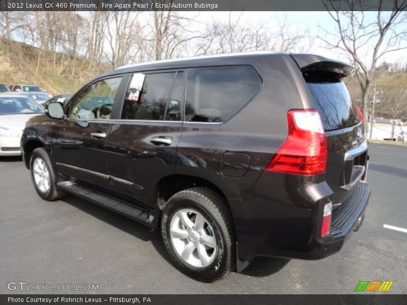 Fire Agate Pearl / Ecru/Auburn Bubinga 2012 Lexus GX 460 Premium