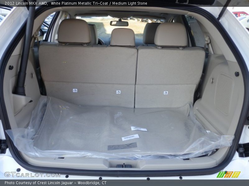 White Platinum Metallic Tri-Coat / Medium Light Stone 2012 Lincoln MKX AWD