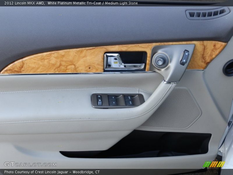 White Platinum Metallic Tri-Coat / Medium Light Stone 2012 Lincoln MKX AWD