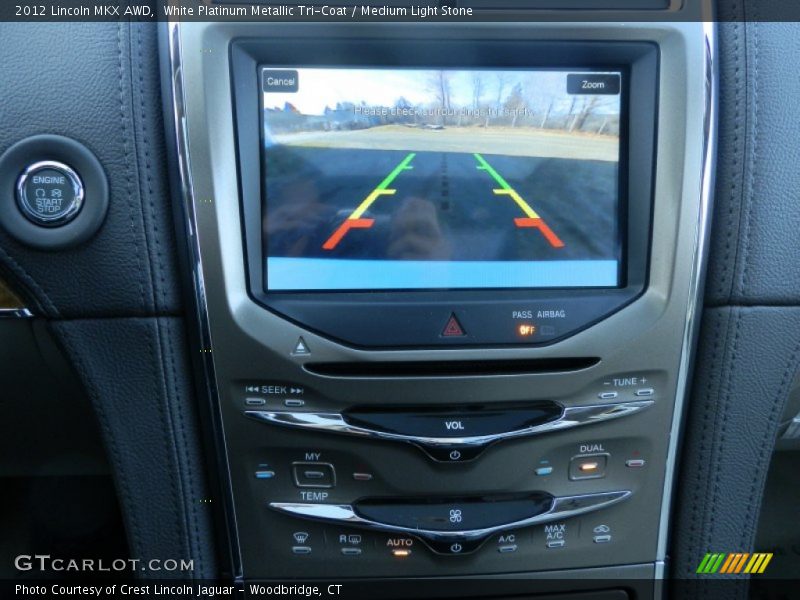 White Platinum Metallic Tri-Coat / Medium Light Stone 2012 Lincoln MKX AWD