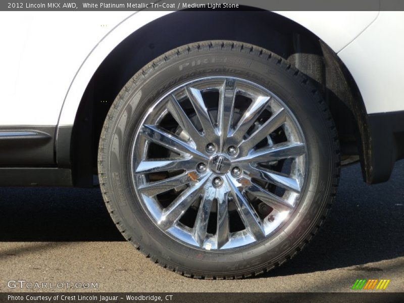 White Platinum Metallic Tri-Coat / Medium Light Stone 2012 Lincoln MKX AWD