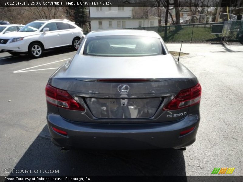 Nebula Gray Pearl / Black 2012 Lexus IS 250 C Convertible