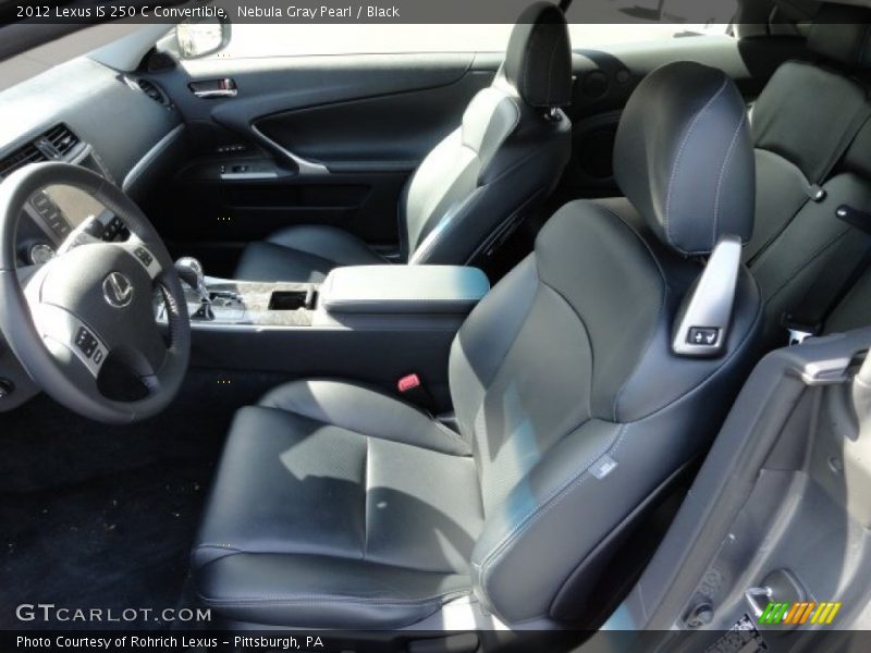 Nebula Gray Pearl / Black 2012 Lexus IS 250 C Convertible