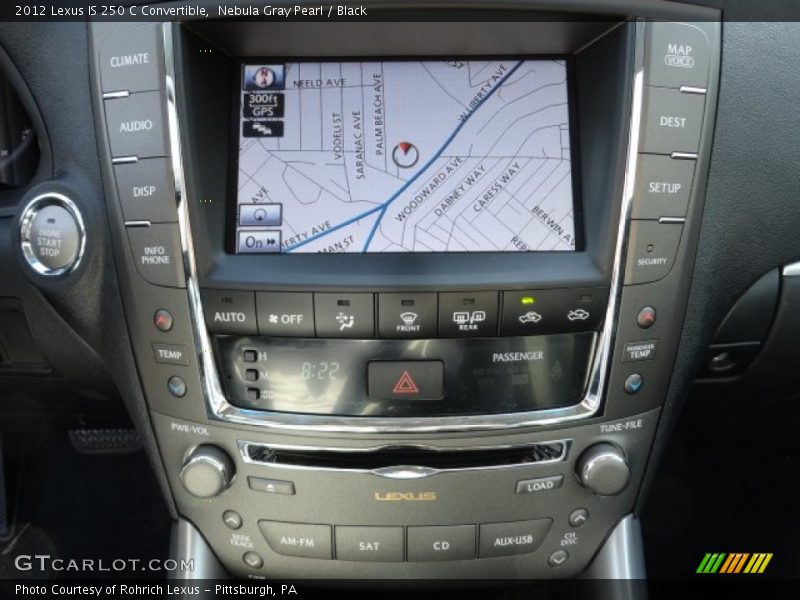 Controls of 2012 IS 250 C Convertible