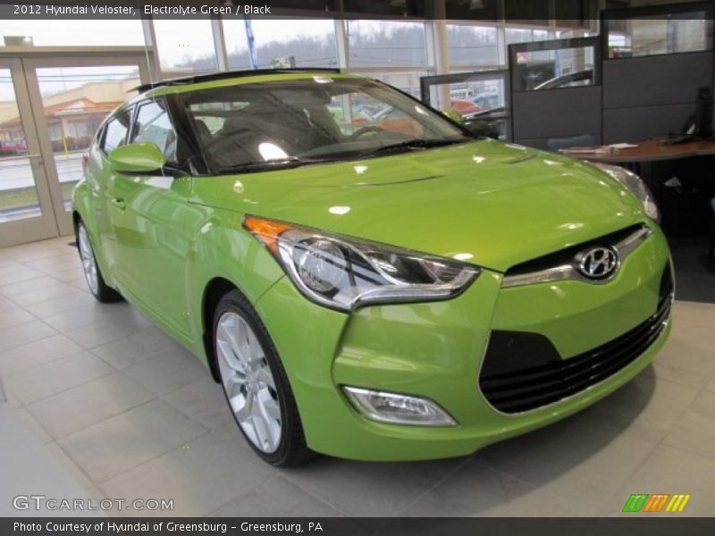 Electrolyte Green / Black 2012 Hyundai Veloster