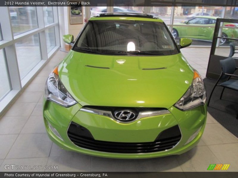 Electrolyte Green / Black 2012 Hyundai Veloster