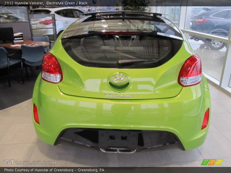 Electrolyte Green / Black 2012 Hyundai Veloster