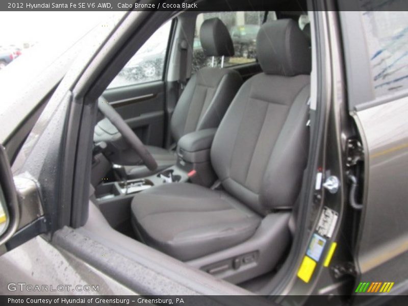 Cabo Bronze / Cocoa Black 2012 Hyundai Santa Fe SE V6 AWD