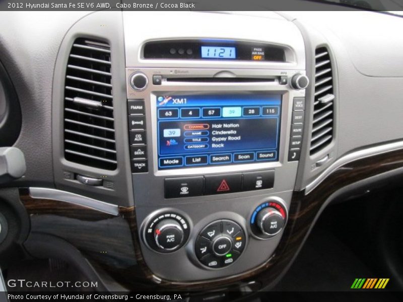 Cabo Bronze / Cocoa Black 2012 Hyundai Santa Fe SE V6 AWD