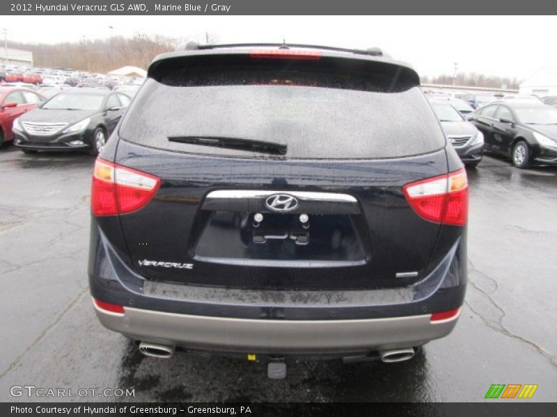 Marine Blue / Gray 2012 Hyundai Veracruz GLS AWD