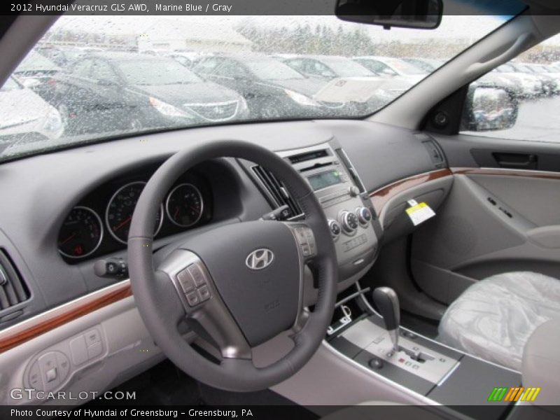 Marine Blue / Gray 2012 Hyundai Veracruz GLS AWD