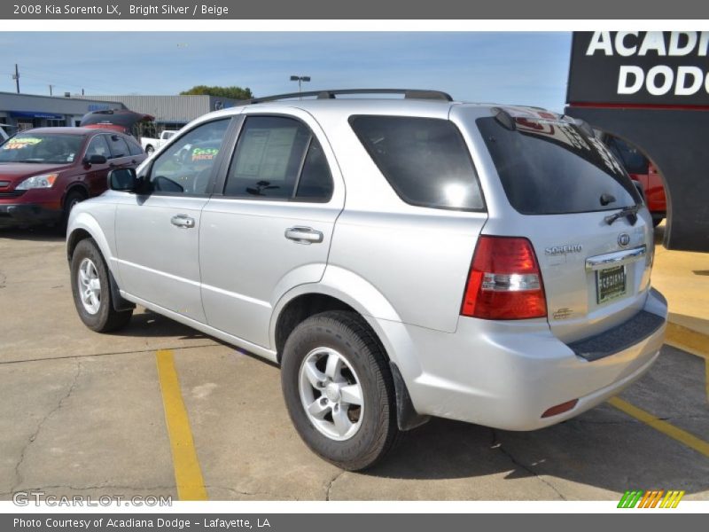 Bright Silver / Beige 2008 Kia Sorento LX