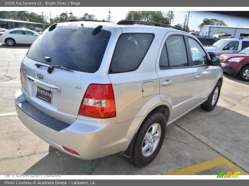 Bright Silver / Beige 2008 Kia Sorento LX