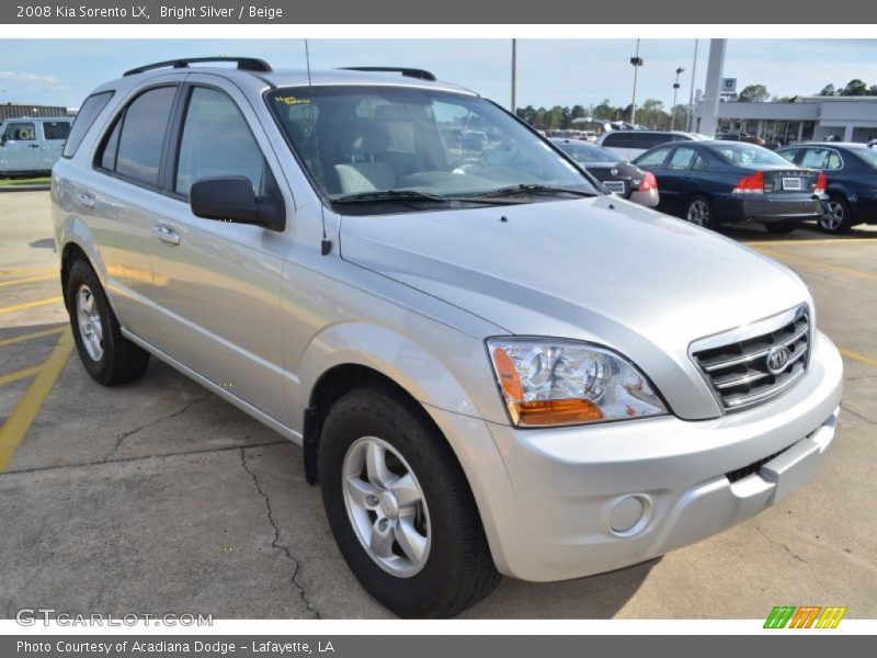 Bright Silver / Beige 2008 Kia Sorento LX