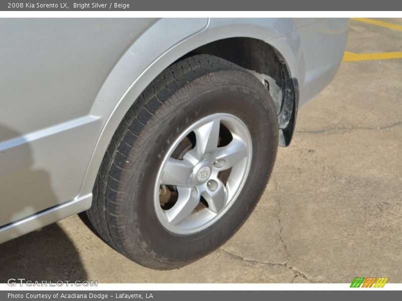 Bright Silver / Beige 2008 Kia Sorento LX