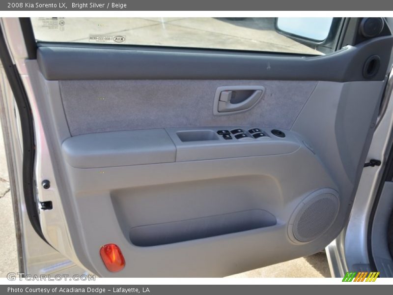 Bright Silver / Beige 2008 Kia Sorento LX