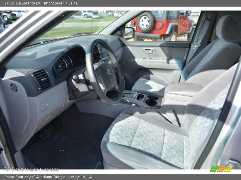 Bright Silver / Beige 2008 Kia Sorento LX