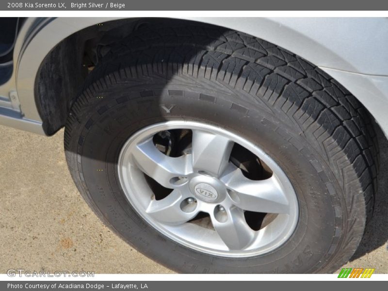 Bright Silver / Beige 2008 Kia Sorento LX