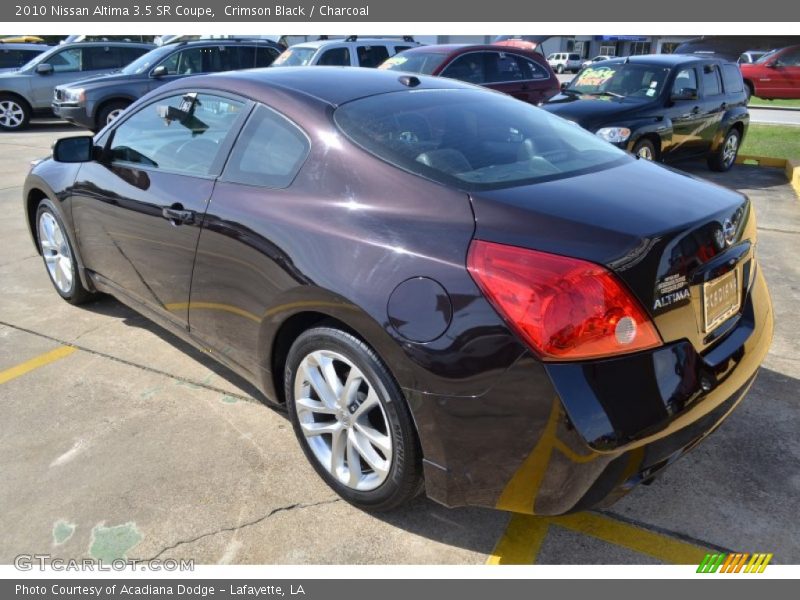 Crimson Black / Charcoal 2010 Nissan Altima 3.5 SR Coupe