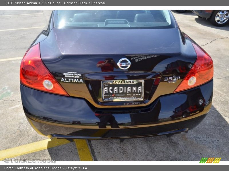 Crimson Black / Charcoal 2010 Nissan Altima 3.5 SR Coupe
