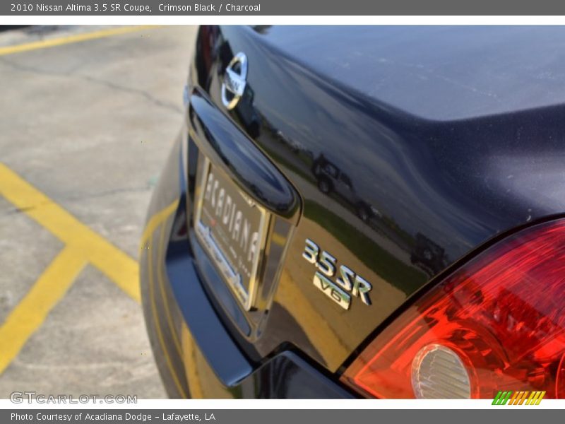 Crimson Black / Charcoal 2010 Nissan Altima 3.5 SR Coupe