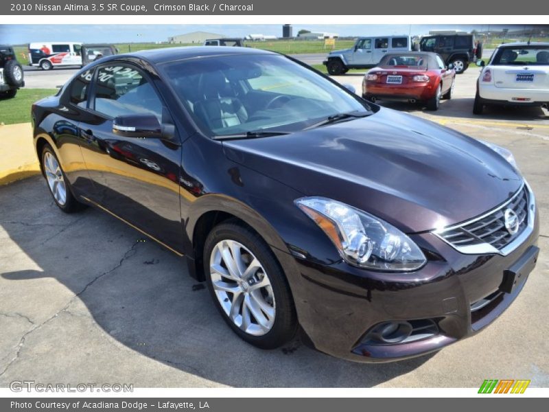 Crimson Black / Charcoal 2010 Nissan Altima 3.5 SR Coupe