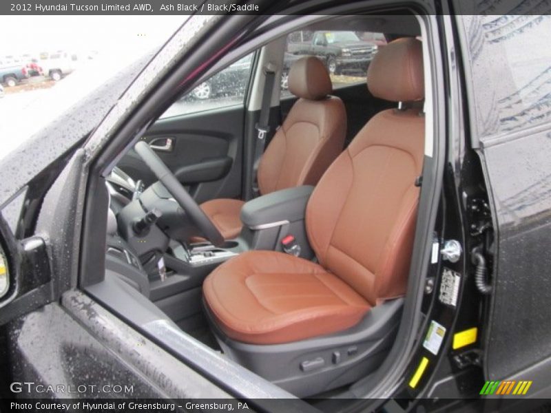  2012 Tucson Limited AWD Black/Saddle Interior