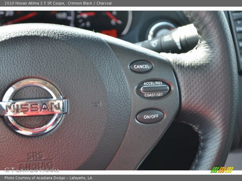 Crimson Black / Charcoal 2010 Nissan Altima 3.5 SR Coupe