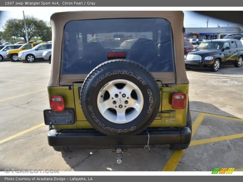 Citron Pearl / Gray 1997 Jeep Wrangler Sport 4x4