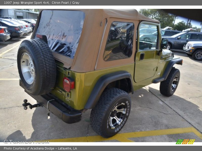 Citron Pearl / Gray 1997 Jeep Wrangler Sport 4x4