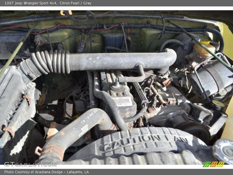 Citron Pearl / Gray 1997 Jeep Wrangler Sport 4x4